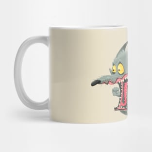 Scared Wolf Funny Mug